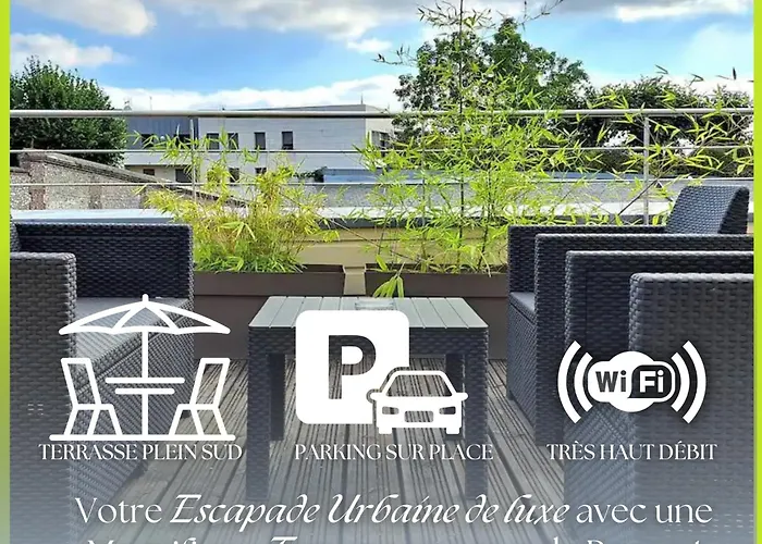 Le Canyon Centre By Myfrenchpat Terrasse & Parking * Rouen